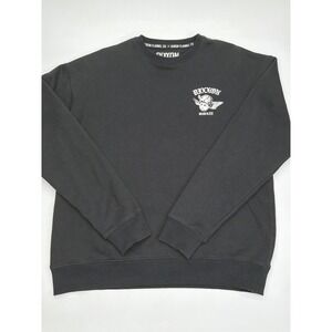 Dixxon Flannel Co Mens Black Cherub Graphic Crewneck Sweatshirt Size Medium